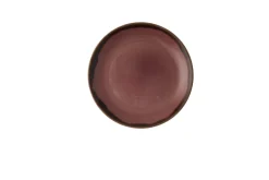Assiette coupe plate rond prune porcelaine vitrifiée Ø 16,5 cm Harvest - DUDSON Online