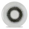 Assiette coupe plate rond Quartz Black porcelaine vitrifiée Ø 26 cm Fusion - CHURCHILL