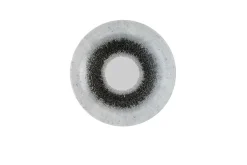 Assiette coupe plate rond Quartz Black porcelaine vitrifiée Ø 24,8 cm Fusion - CHURCHILL New