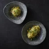 Assiette coupe plate rond Quartz Black porcelaine vitrifiée Ø 28,8 cm Kintsugi Reverse - CHURCHILL Hot