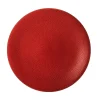 MEDARD DE NOBLAT Assiette coupe plate rond rouge grès émaillé Ø 27,5 cm Stone Hot