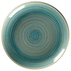 Assiette coupe plate rond Saphire porcelaine vitrifiée Ø 17,9 cm stone Spot - RAK Hot