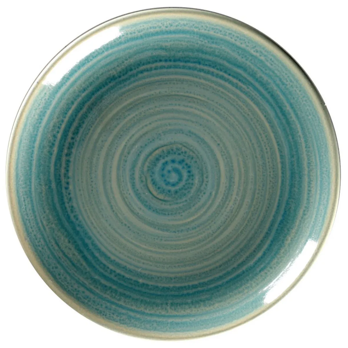 Assiette coupe plate rond Saphire porcelaine vitrifiée Ø 17,9 cm stone Spot - RAK Hot