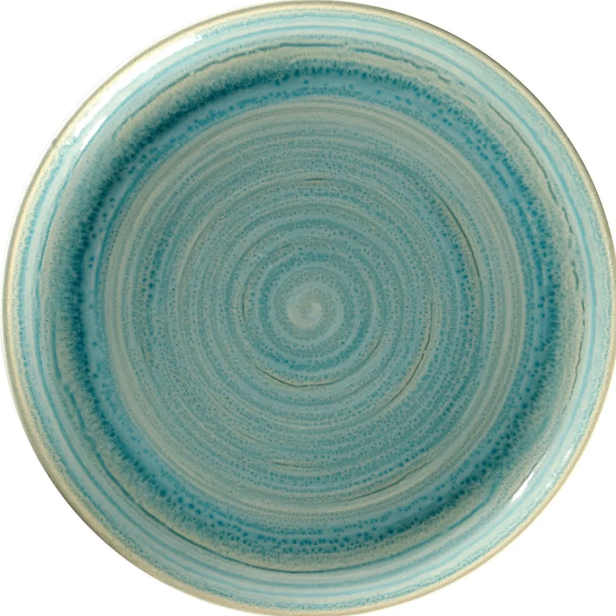 RAK Assiette coupe plate rond Saphire porcelaine vitrifiée Ø 26,7 cm stone Spot