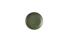 Assiette coupe plate rond Sorrel Green porcelaine vitrifiée Ø 16,5 cm Stonecast Sorrel - CHURCHILL Best