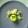 DEGRENNE Assiette coupe plate rond taupe grès émaillé Ø 21 cm Modulo Nature Outlet