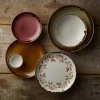 DUDSON Assiette coupe plate rond terracotta porcelaine vitrifiée Ø 22 cm Harvest Mediterranean Hot