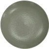 DEGRENNE Assiette coupe plate rond Terre d'ombre grès émaillé Ø 28 cm Modulo Nature Hot