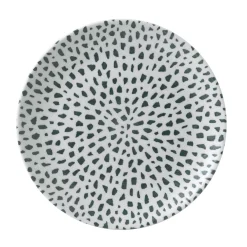DUDSON Assiette coupe plate rond terracotta porcelaine vitrifiée Ø 26 cm Terrazzo Online