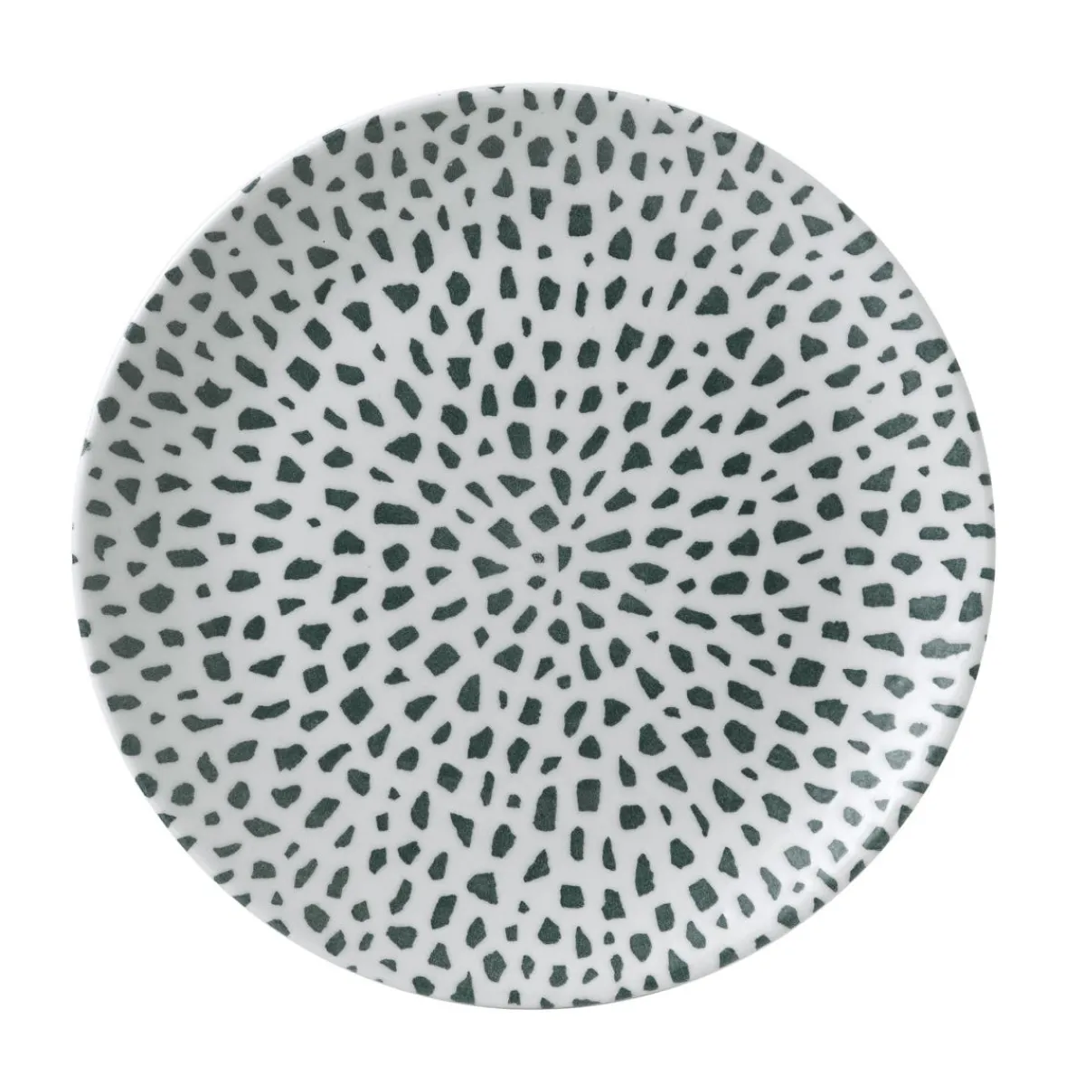 DUDSON Assiette coupe plate rond terracotta porcelaine vitrifiée Ø 26 cm Terrazzo Online