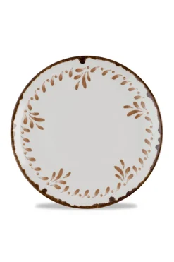 DUDSON Assiette coupe plate rond terracotta porcelaine vitrifiée Ø 26 cm Harvest Mediterranean Discount