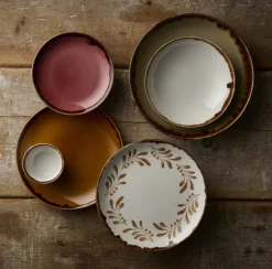 DUDSON Assiette coupe plate rond terracotta porcelaine vitrifiée Ø 29 cm Harvest Mediterranean Best
