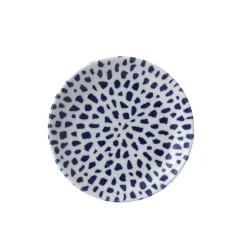 DUDSON Assiette coupe plate rond terracotta porcelaine vitrifiée Ø 16,5 cm Terrazzo New