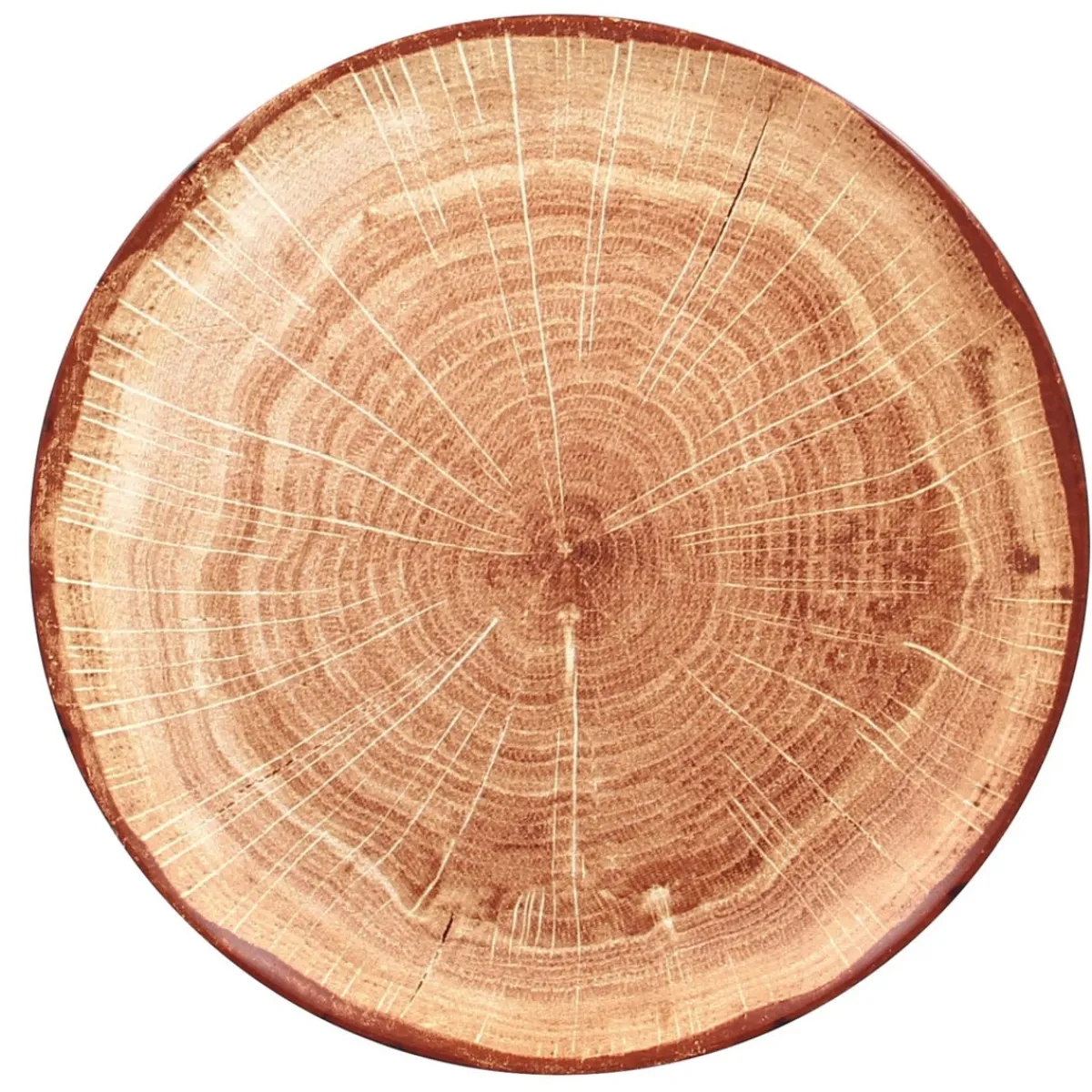 RAK Assiette coupe plate rond timber porcelaine vitrifiée Ø 15 cm Woodart Discount