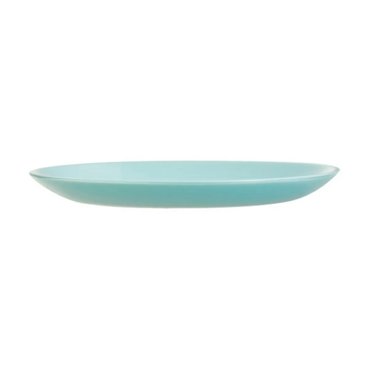 LUMINARC Assiette coupe plate rond turquoise verre opal Ø 19 cm Diwali Discount