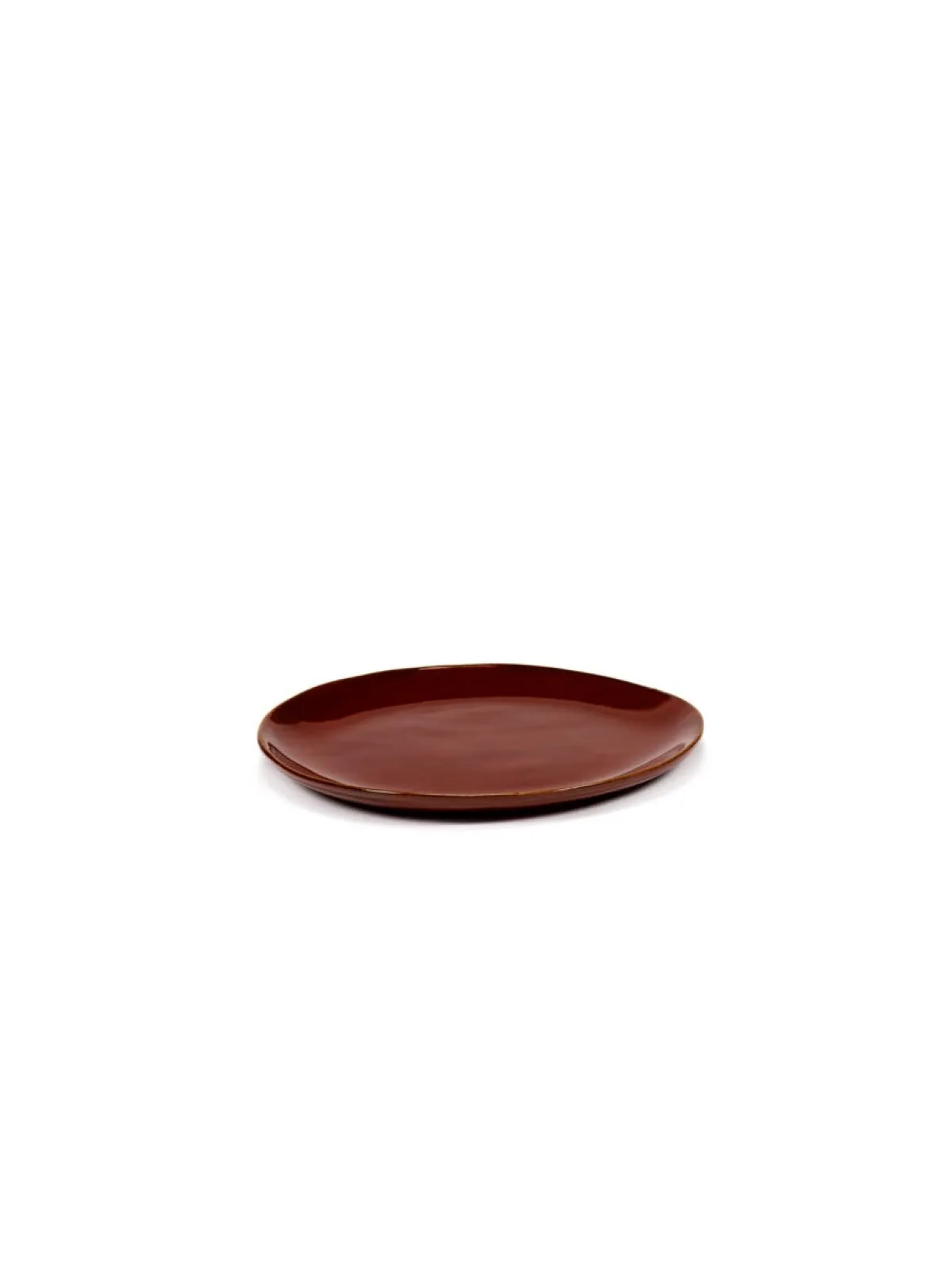 SERAX Assiette coupe plate rond Venetian red grès émaillé Ø 18 cm La Mère Clearance