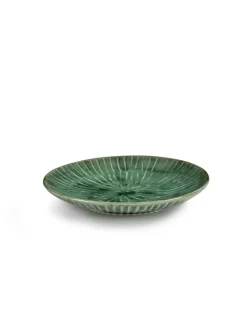 Assiette coupe plate rond vert grès émaillé Ø 22 cm 22 cm Verde Lanza - SERAX Hot