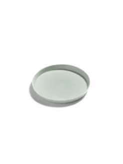 Assiette coupe plate rond vert porcelaine bone china Ø 16 cm Nido - SERAX Hot