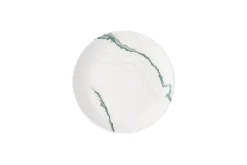 Assiette coupe plate rond vert porcelaine vitrifiée Ø 26 cm Inked Tide Accents - CHURCHILL