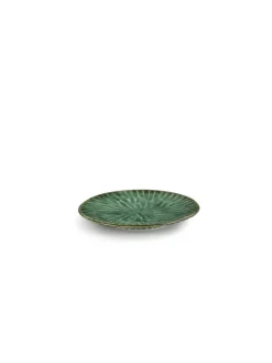 SERAX Assiette coupe plate rond vert grès émaillé Ø 14,5 cm 14,5 cm Verde Lanza