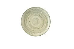 CHURCHILL Assiette coupe plate rond vert porcelaine vitrifiée Ø 26 cm Elements Fern Best