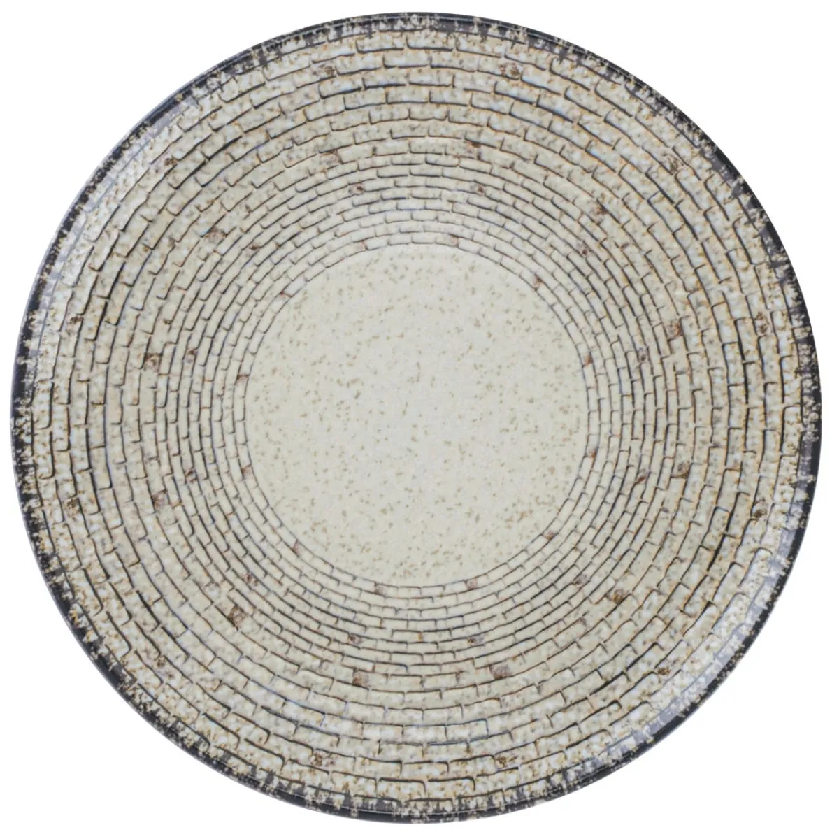 Assiette coupe plate rond Weave porcelaine Ø 24,2 cm Digi - RAK Discount