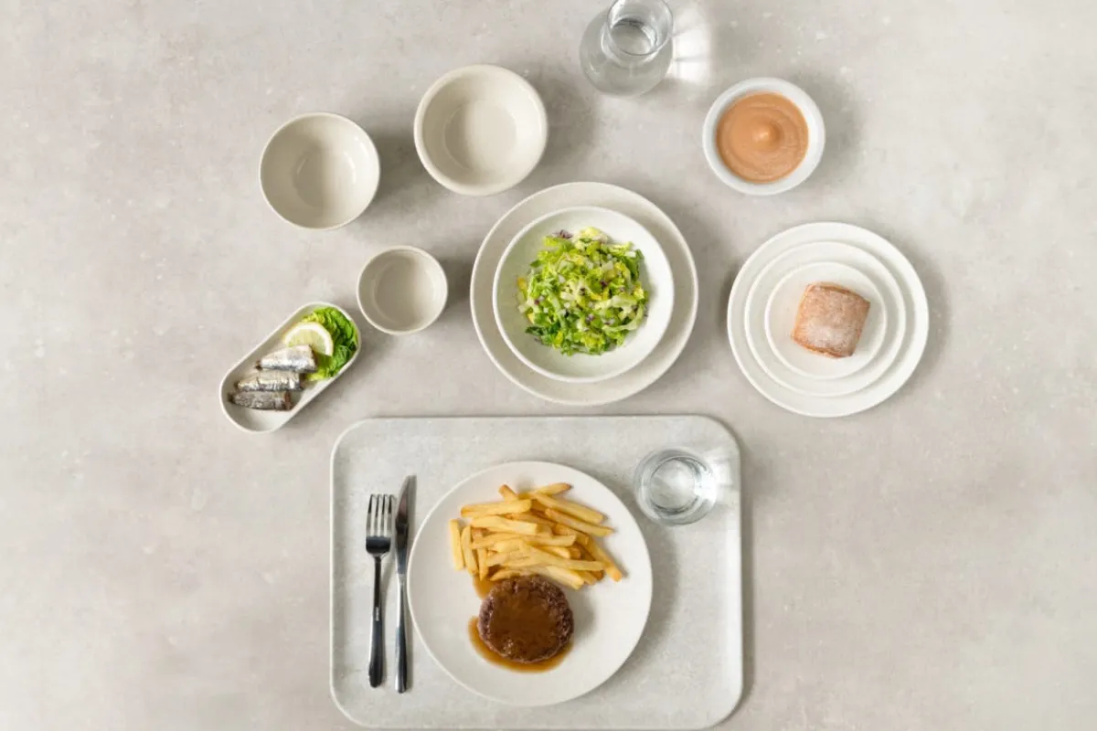 Assiette coupe plate stone grès renforcé Ø 20 cm Twist - ESSENTIALS COLLECTION New