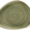 RAK Assiette coupe plate triangulaire Peridot porcelaine vitrifiée 21,9x16,5 cm stone Spot Online