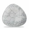 CHURCHILL Assiette coupe plate triangulaire gris porcelaine vitrifiée Ø 19,2 cm 19,2x19,2 cm Kintsugi Pearl Grey Sale
