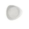 CHURCHILL Assiette coupe plate triangulaire Canvas grey porcelaine vitrifiée 22,9x22,9 cm Stonecast Canvas Outlet