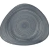 RAK Assiette coupe plate triangulaire Jade porcelaine vitrifiée 31,4x26,6 cm stone Spot Sale