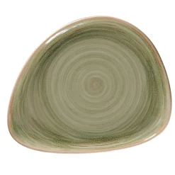 RAK Assiette coupe plate triangulaire Emerald porcelaine vitrifiée 24x19,4 cm stone Spot Online