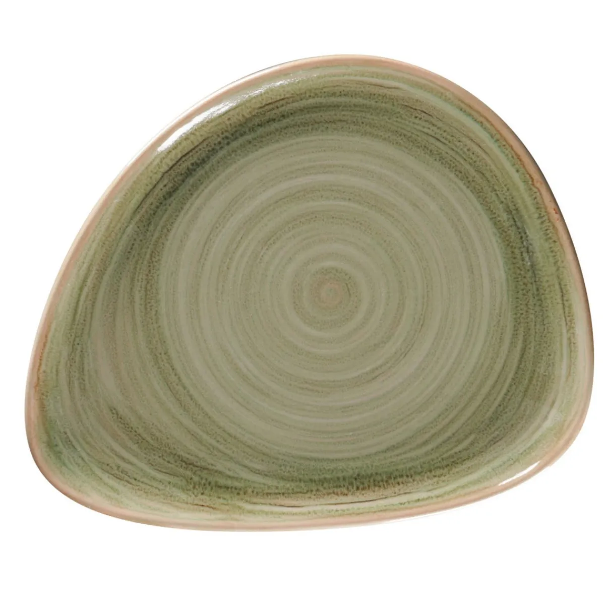 RAK Assiette coupe plate triangulaire Emerald porcelaine vitrifiée 24x19,4 cm stone Spot Online