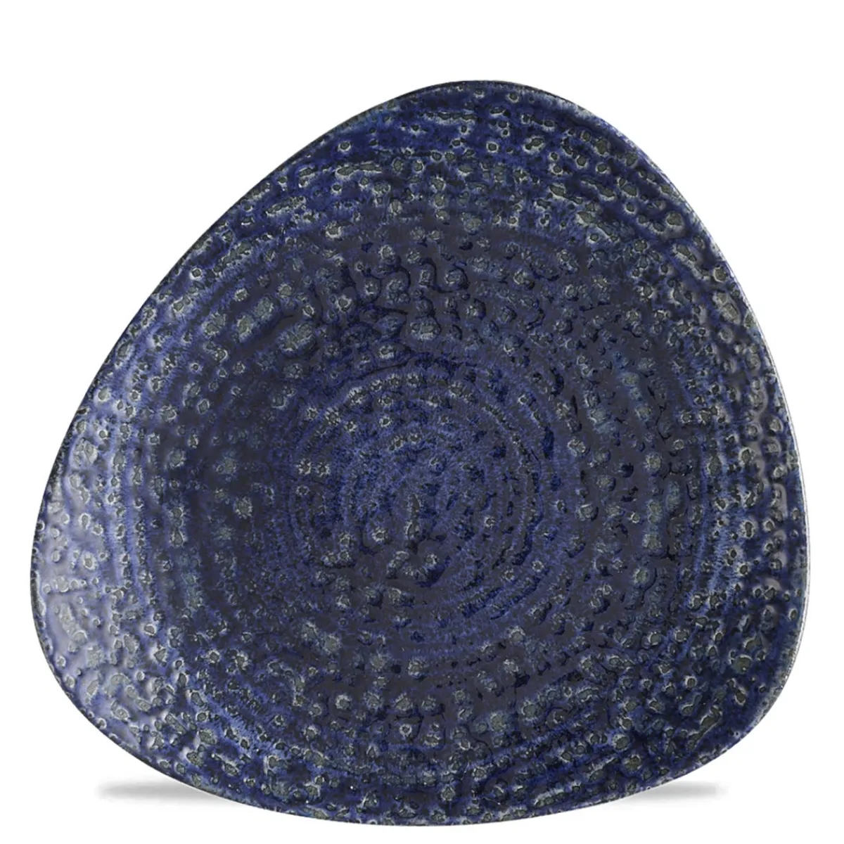 Assiette coupe plate triangulaire Twilight porcelaine vitrifiée 26,5x26,5 cm Chroma - CHURCHILL Online