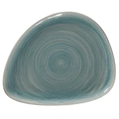 RAK Assiette coupe plate triangulaire Saphire porcelaine vitrifiée 24x19,4 cm stone Spot Outlet