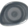 RAK Assiette coupe plate triangulaire Jade porcelaine vitrifiée 21,9x16,5 cm stone Spot Outlet