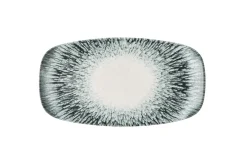 Assiette coupe rectangulaire noir porcelaine vitrifiée 35x19 cm Inked Lume - CHURCHILL Outlet