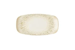 Assiette coupe rectangulaire Natural porcelaine vitrifiée 30x15 cm Inked Lume - CHURCHILL Clearance