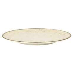 Assiette coupe rond beige porcelaine Ø 20 cm Lunéa - PRO.MUNDI Discount
