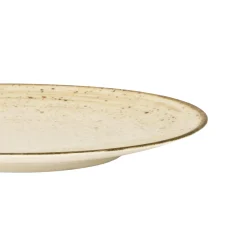 PRO.MUNDI Assiette coupe rond beige porcelaine Ø 25 cm Lunéa Hot