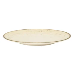 Assiette coupe rond beige porcelaine Ø 16 cm Lunéa - PRO.MUNDI