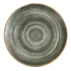 PRO.MUNDI Assiette coupe rond gris anthracite porcelaine Ø 27 cm Terra Online