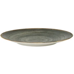 PRO.MUNDI Assiette coupe rond gris anthracite porcelaine Ø 27 cm Terra Online