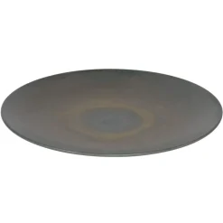 Assiette coupe rond gris brun grès émaillé Ø 27 cm Enigma - ACCOLADE Sale
