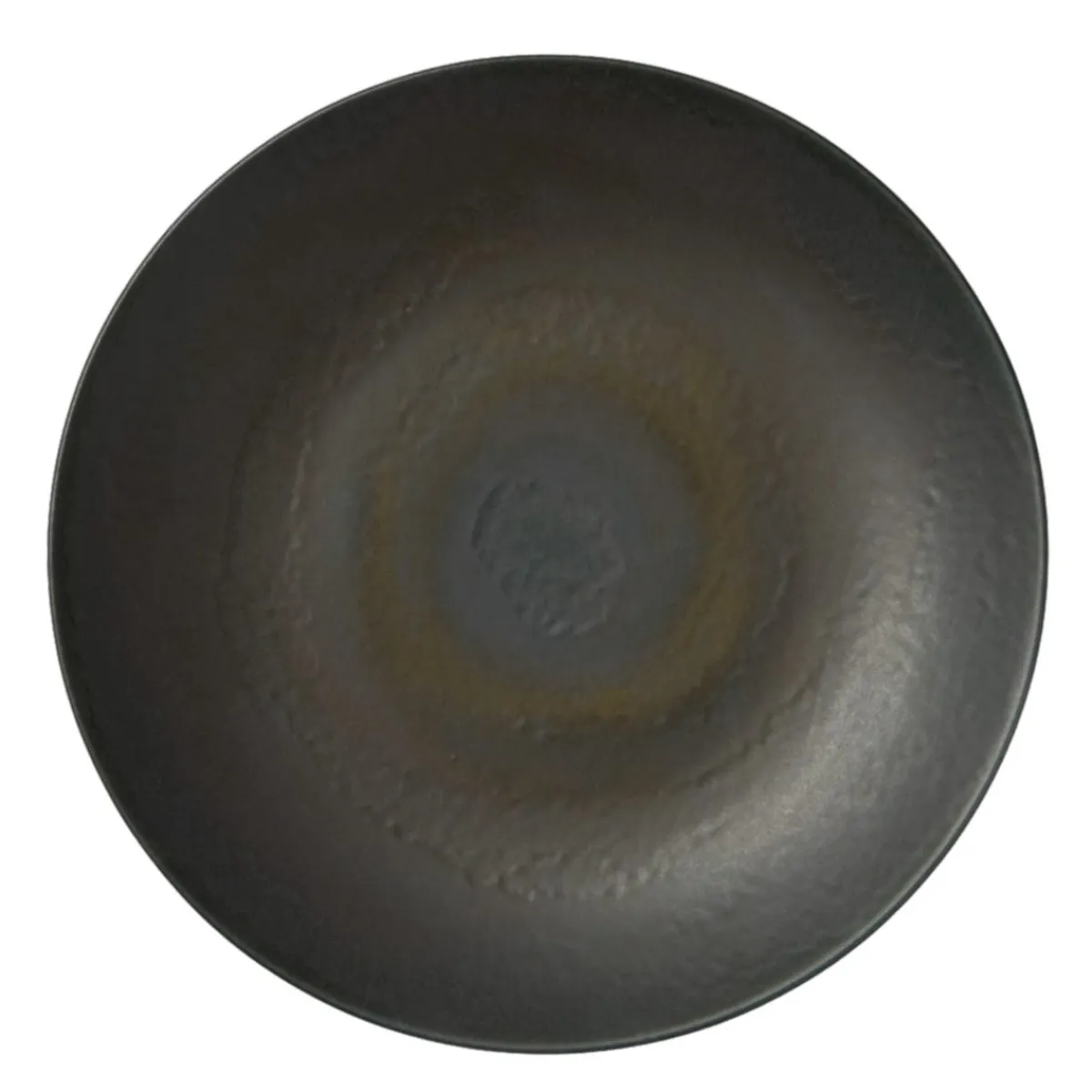 Assiette coupe rond gris brun grès émaillé Ø 27 cm Enigma - ACCOLADE Sale