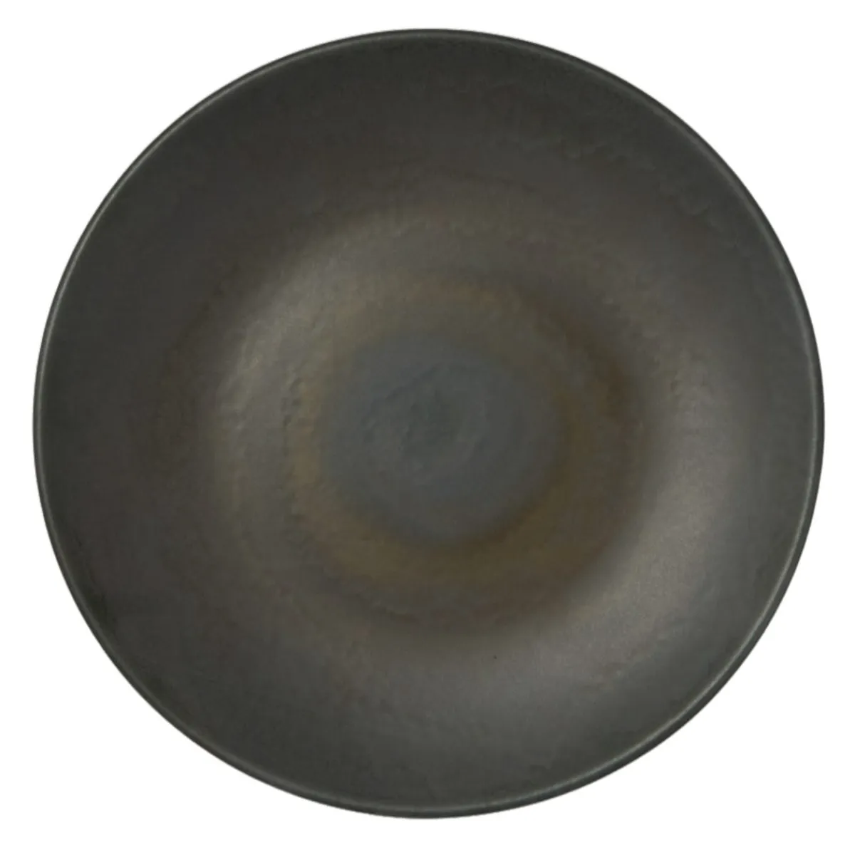 ACCOLADE Assiette coupe rond gris brun grès émaillé Ø 21 cm Enigma Online