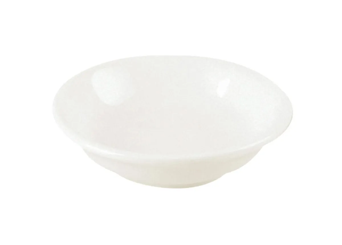 RAK Assiette coupe rond ivoire porcelaine vitrifiée Ø 7,4 cm Nano