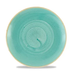 Assiette coupe rond Mint porcelaine vitrifiée Ø 21,7 cm Stonecast Mint - CHURCHILL