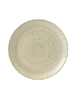 Assiette coupe rond Nutmeg Cream porcelaine vitrifiée Ø 26 cm Stonecast Nutmeg - CHURCHILL New