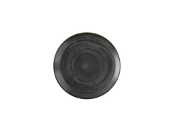 Assiette coupe rond Raw Black porcelaine vitrifiée Ø 28,8 cm Stonecast Raw - CHURCHILL Online